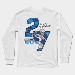 Nikolaj Ehlers Winnipeg Offset Long Sleeve T-Shirt